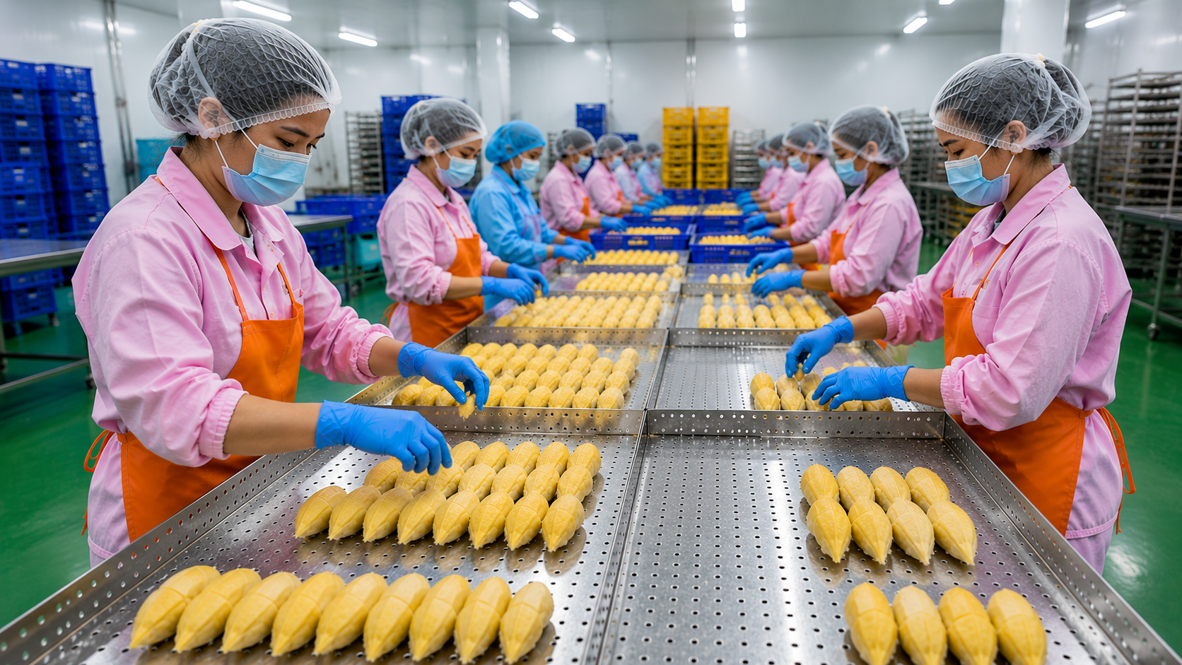 Durian sorting and processing